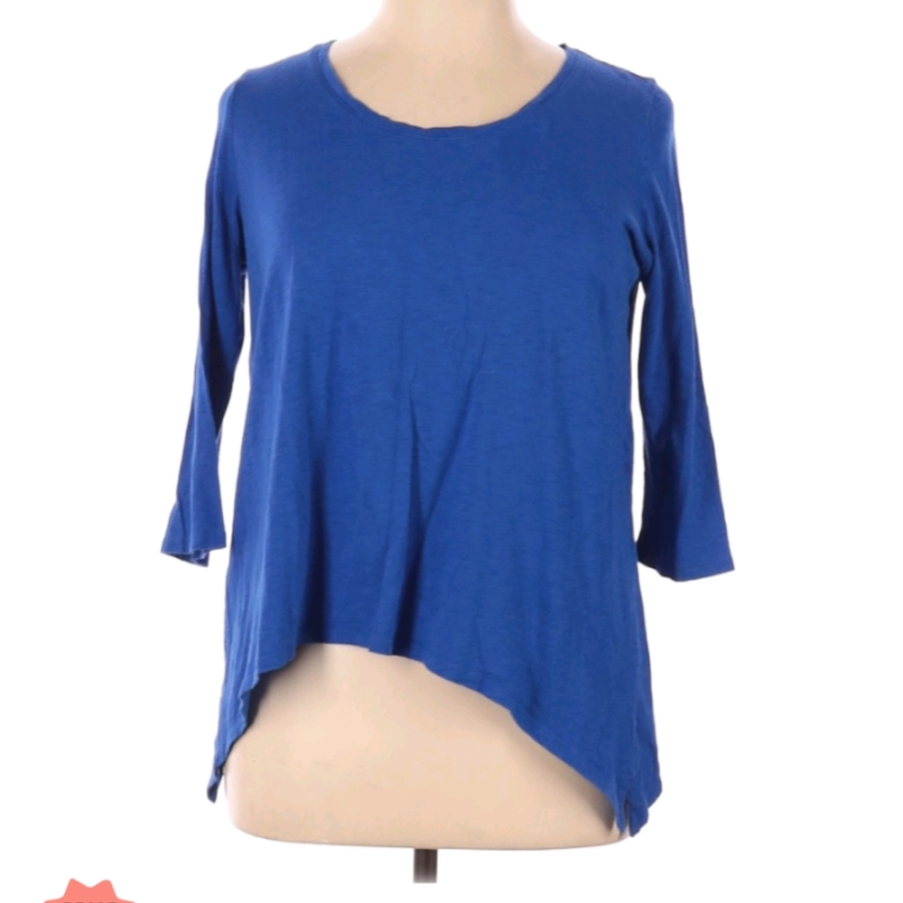 Blue 3/4 Sleeve Top (petite XL)